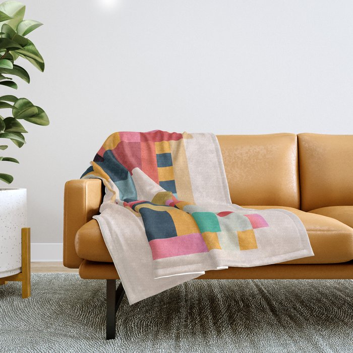 Geometric Abstraction 216 Throw Blanket Gallery Image 1
