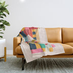 Geometric Abstraction 216 Throw Blanket Gallery Image 1