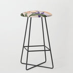 Large pink flowers MP3 Stool Gallery Image 1