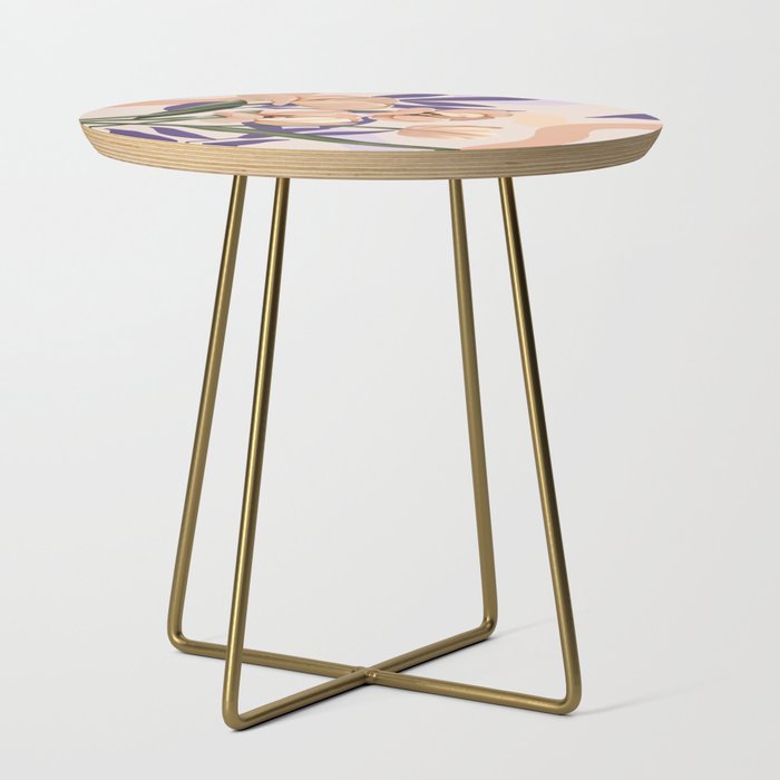 Large pink flowers MP3 Side Table Gallery Image 1