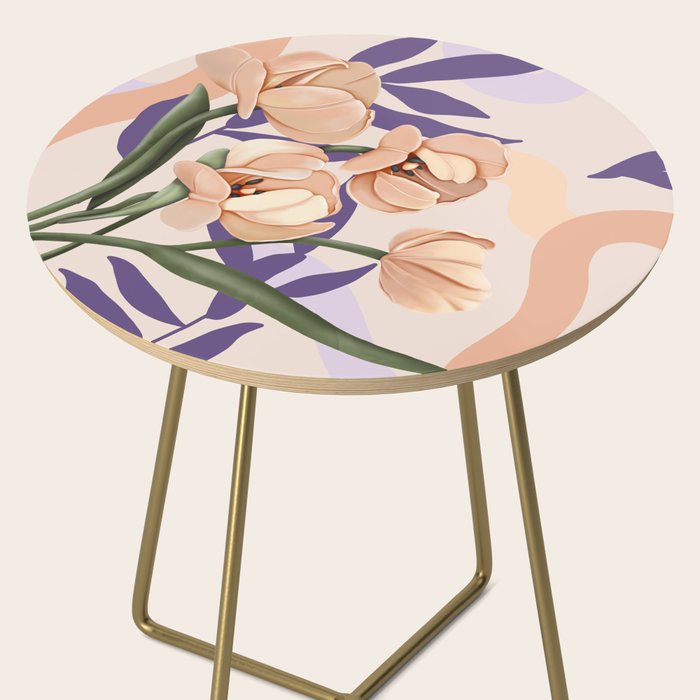 Large pink flowers MP3 Side Table Gallery Image 2