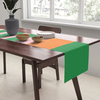 Mixed Stripe Pattern in Green, Pink, and Orange Table Runner Gallery Image 2
