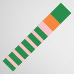 Mixed Stripe Pattern in Green, Pink, and Orange Table Runner Gallery Image 3