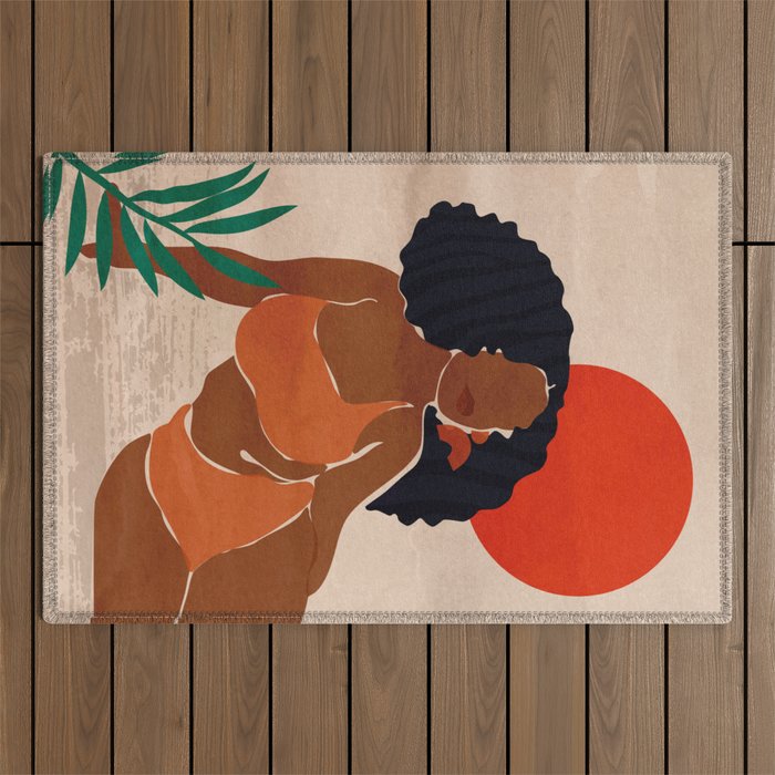 Red Sun Outdoor Rug Gallery Image 1