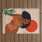 Red Sun Outdoor Rug Gallery Image 1