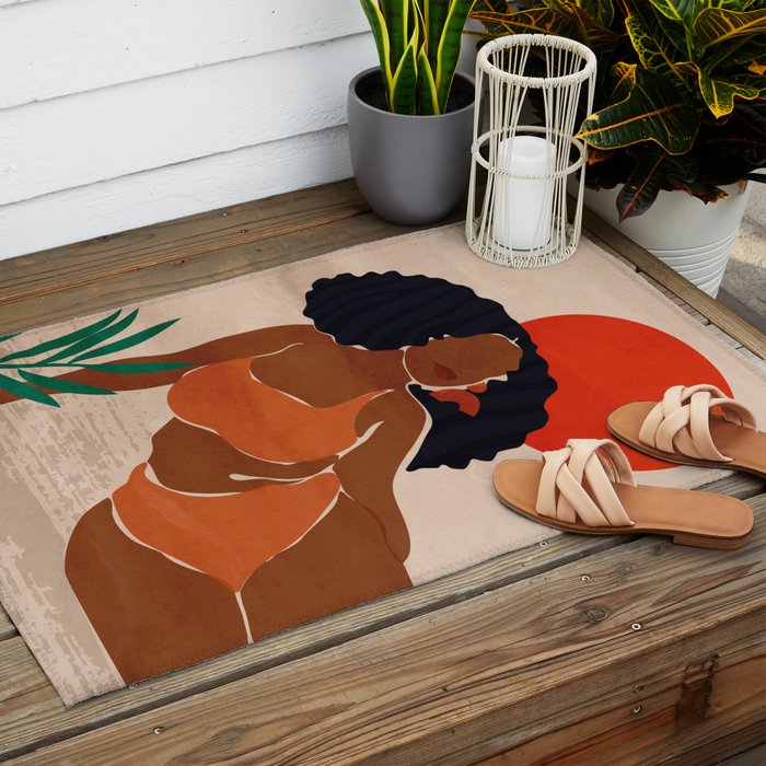 Red Sun Outdoor Rug Gallery Image 2