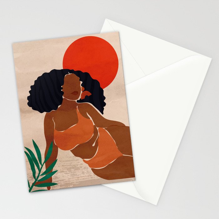 Red Sun Stationery Card Gallery Image 2