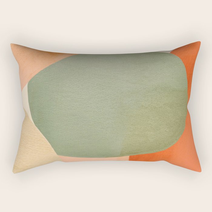 Abstract & Modern Shape Art 1 Rectangular Pillow Gallery Image 2