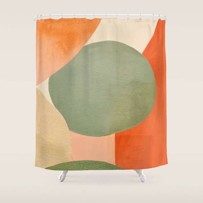 Abstract & Modern Shape Art 1 Shower Curtain Gallery Image 1