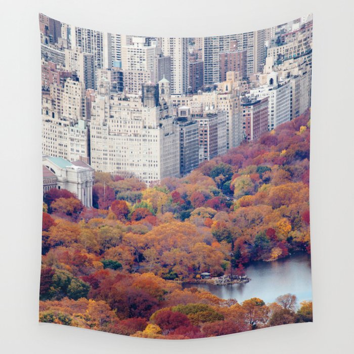Autumn in New York - Travel Photography Wall Tapestry Gallery Image 4