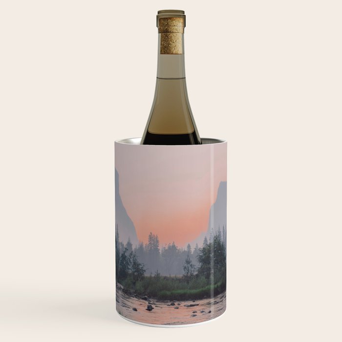 Yosemite Valley Sunrise Pretty Pink Wine Chiller Gallery Image 1