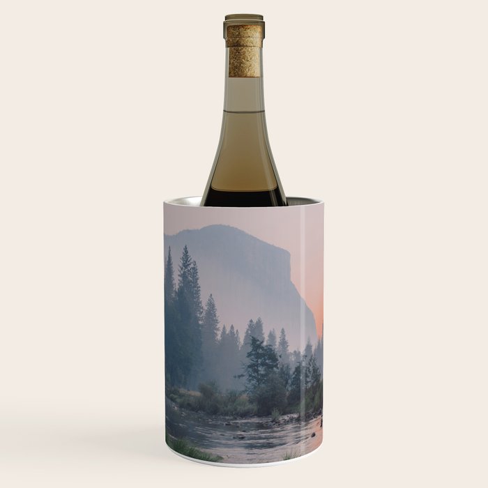 Yosemite Valley Sunrise Pretty Pink Wine Chiller Gallery Image 2