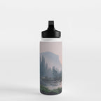 Yosemite Valley Sunrise Pretty Pink Water Bottle Gallery Image 3