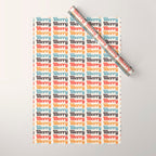 Merry typography Wrapping Paper Gallery Image 1