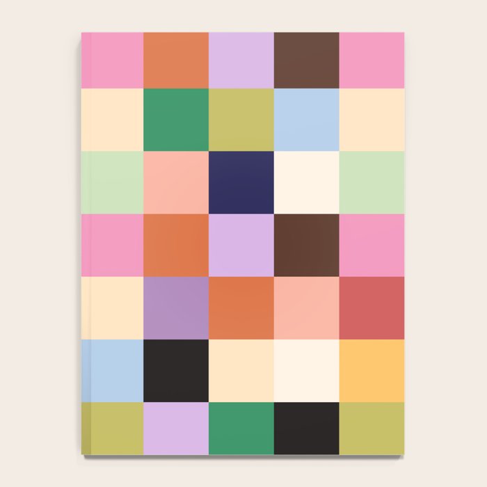 Retro Colorful Check Notebook Gallery Image 4
