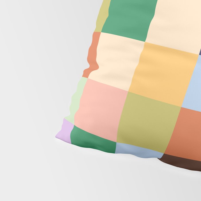 Retro Colorful Check Pillow Sham Gallery Image 4