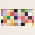 Retro Colorful Check Desk Mat Gallery Image 3