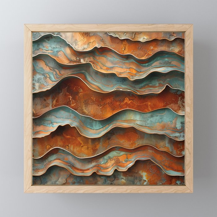 Rustique Orbita Abstract Mini Art Print Gallery Image 1