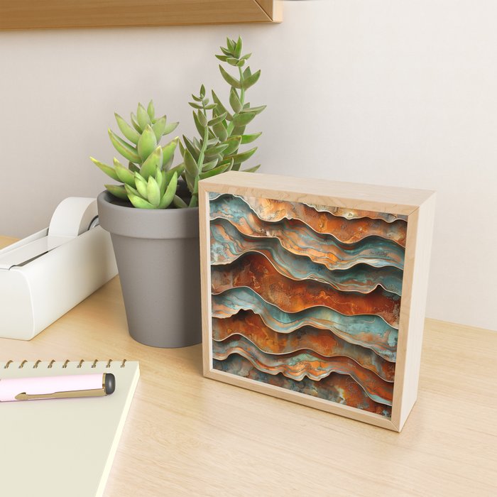 Rustique Orbita Abstract Mini Art Print Gallery Image 2