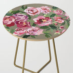 Happy peony medium gray background Side Table Gallery Image 2