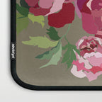 Happy peony medium gray background Laptop Sleeve Gallery Image 3