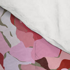 Happy peony medium gray background Comforter Gallery Image 4