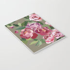 Happy peony medium gray background Notebook Gallery Image 3