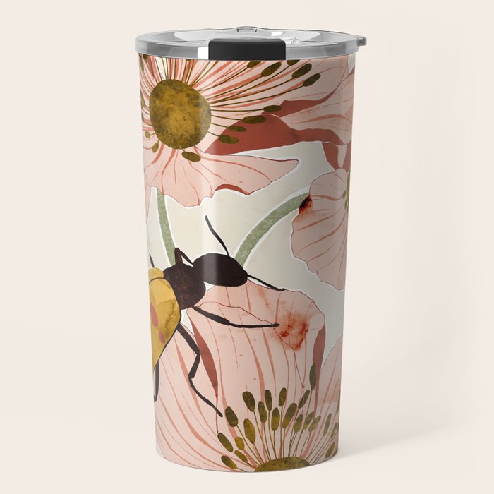Roses and insects Travel Mug Gallery Image 1