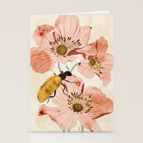 Roses and insects Stationery Card Gallery Image 2