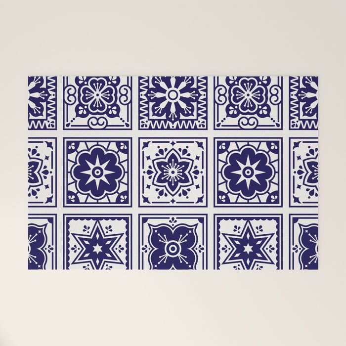 Talavera Mexican Tile - Porcelain Palette Welcome Mat Gallery Image 1