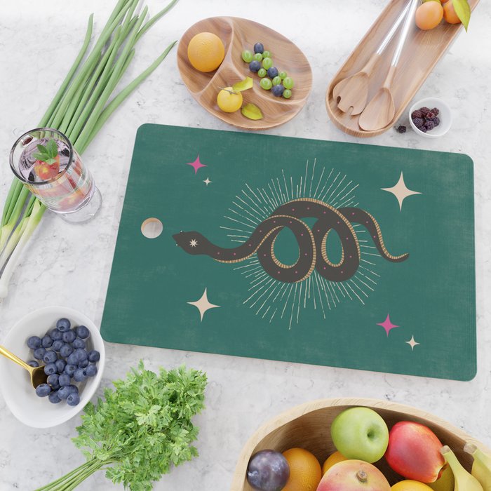 Slither - Green Cutting Board Gallery Image 2