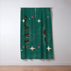 Slither - Green Window Curtain Gallery Image 3