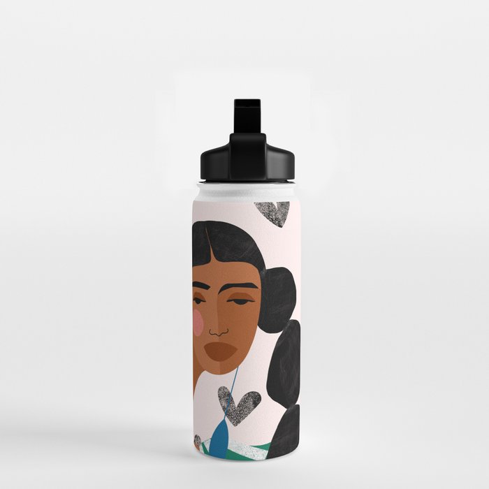 Boho Valentine Braids Water Bottle Gallery Image 2
