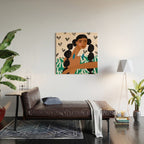 Boho Valentine Braids Wood Wall Art Gallery Image 2