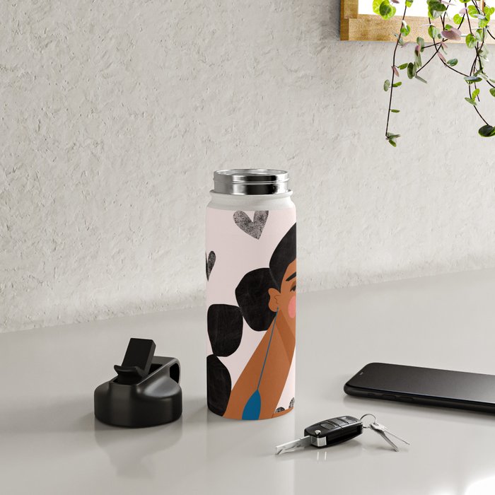 Boho Valentine Braids Water Bottle Gallery Image 4