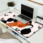 Boho Valentine Braids Desk Mat Gallery Image 2