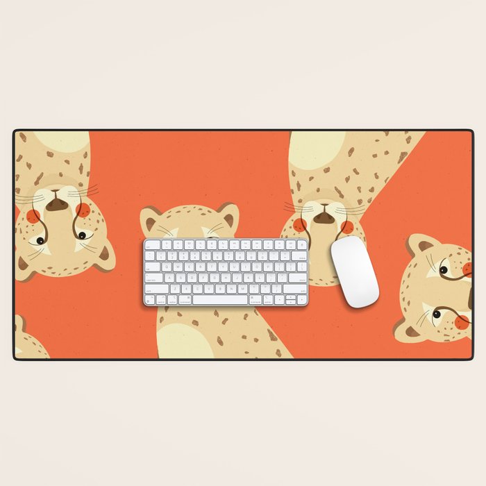 Cheetah, Animal Portrait Desk Mat Gallery Image 1