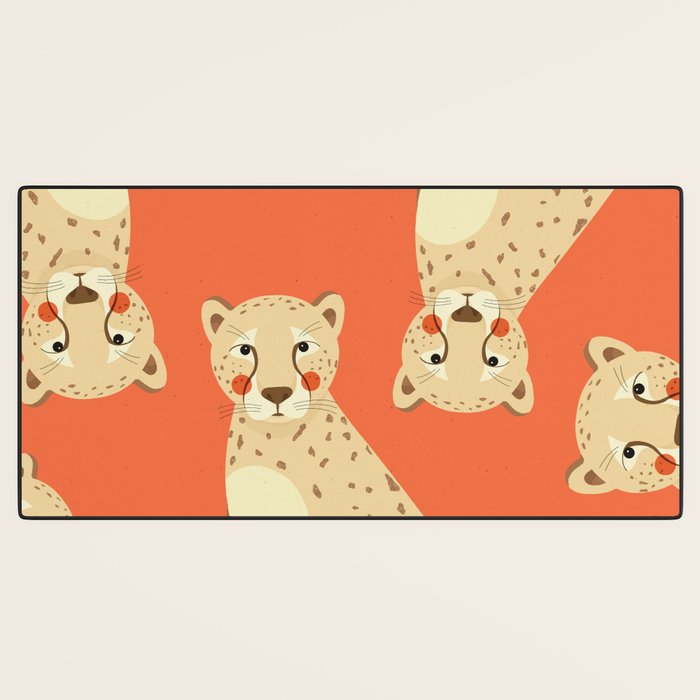 Cheetah, Animal Portrait Desk Mat Gallery Image 3