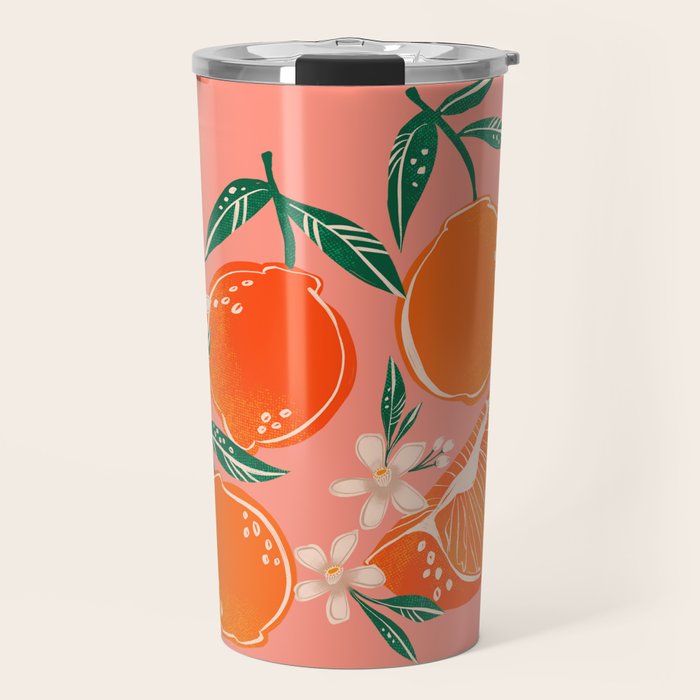 Fresh tangerines Travel Mug Gallery Image 1