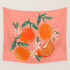 Fresh tangerines Wall Tapestry Gallery Image 4