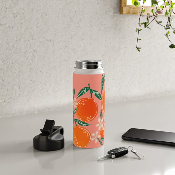 Fresh tangerines Water Bottle Gallery Image 4