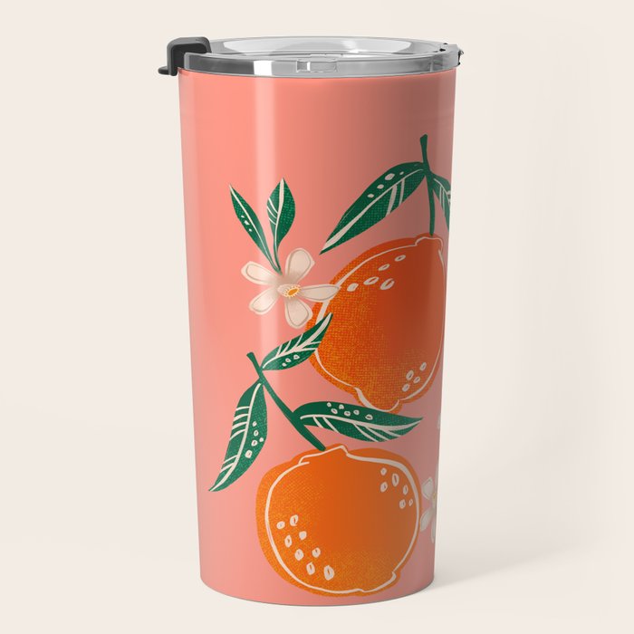 Fresh tangerines Travel Mug Gallery Image 3