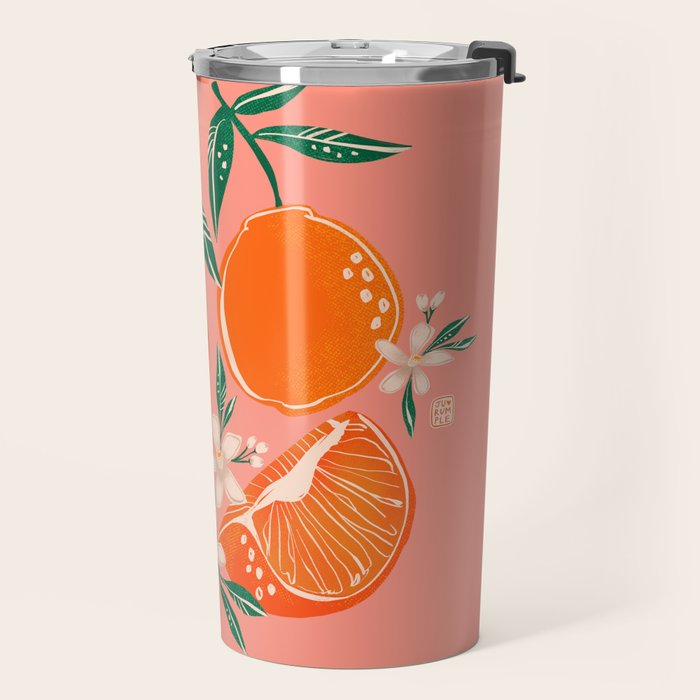 Fresh tangerines Travel Mug Gallery Image 2