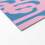Colorful Contemporary Abstract Loop Pattern in Pink and Blue Welcome Mat Gallery Image 2