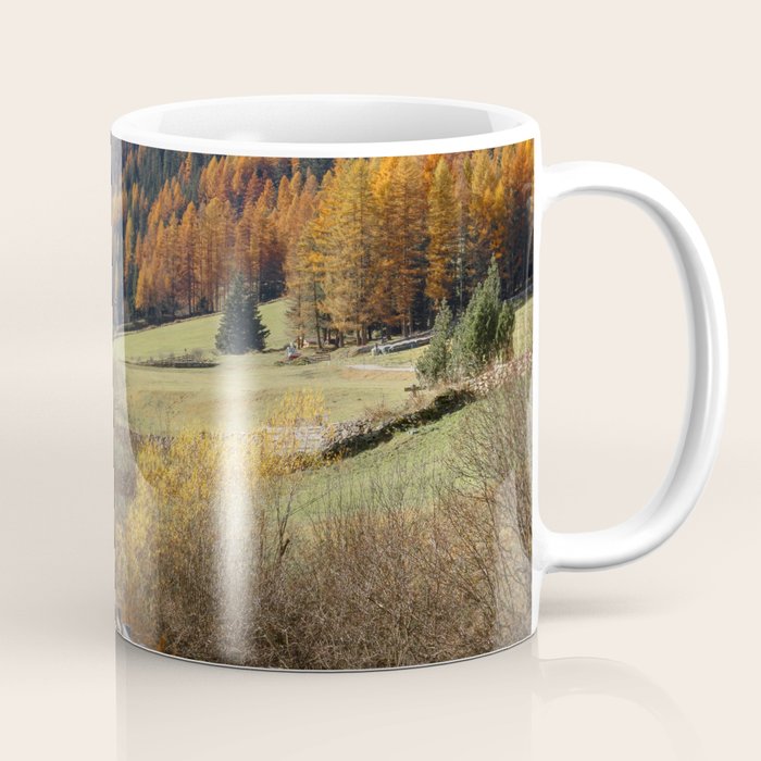 Italian Dolomites in Autumn Travel Photography Coffee Mug Gallery Image 1