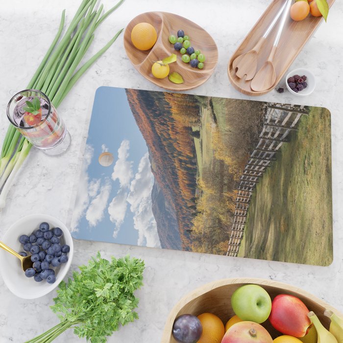 Italian Dolomites in Autumn Travel Photography Cutting Board Gallery Image 2