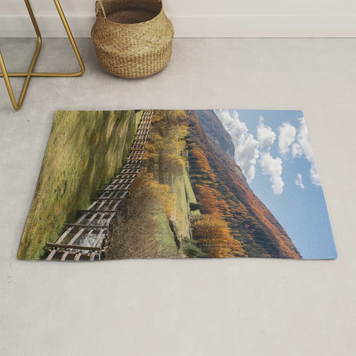 Italian Dolomites in Autumn Travel Photography Rug Gallery Image 1