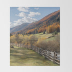 Italian Dolomites in Autumn Travel Photography Throw Blanket Gallery Image 2
