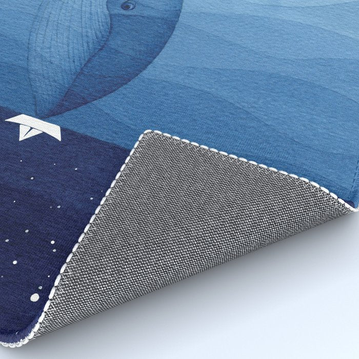 Whale blue ocean Rug Gallery Image 4