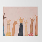 Rock On Throw Blanket Gallery Image 2